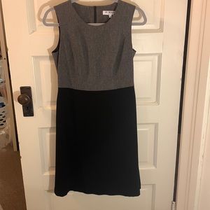 Of Mercer A-Line Black and Grey Dress